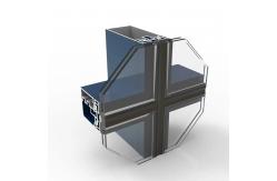 China ISO9001 Aluminum Curtain Wall System Aluminium Profile Section supplier
