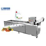 Fruit Ozone Bubble 1000KG/H Sterilization Washing Machine for sale