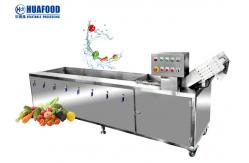 China Ozone Disinfect Bubble 1T/H Fruit And Vegetable Washing Machine supplier