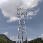 Lattice Steel Tower Transmission Line Electrical For Site Project for sale