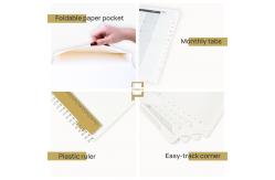 China Weekly Planner 2023-2023 PVC Transparent Cover Customization Available supplier