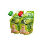 Vivid Printing Baby Food Spout Pouches With Bottom Gusset And Corner Spout for sale