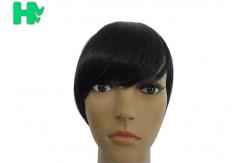 China Synthetic Hair Straight Clip In Extension Fringe Bang Headbands Front Hair Bangs supplier