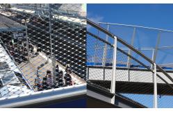 China Inox Architectural Flexible Cable Mesh Stainless Steel Wire Rope Balustrade supplier
