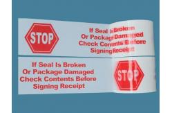 China Low Noise High Adhesive White Printed Packaging Tape with company logo supplier