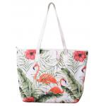 Polyester Large Beach Bag Tote Unisex Fashion With PU Handle for sale