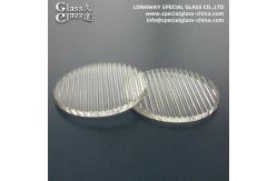 China Customized Linear Flat Glass Lens From Borosilicate Glass 3.3 Frosting Available supplier