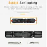PC Parallel 1000VDC Solar Cable Connectors IP67 for sale