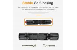 China PC Parallel 1000VDC Solar Cable Connectors IP67 supplier