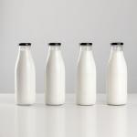 200Ml 250Ml 500Ml Transparent Clear Iced Drinks Milk Glass Bottles With Lid