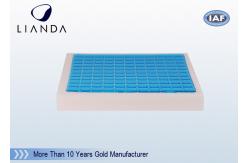 China Blue Memory Foam Cushion Coccyx Othopedic Cooling Gel Cushion Pad supplier