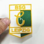 Wholesale Custom Heat Press Flocking White Label Ironing Vinyl Club Embroidered Patch for sale