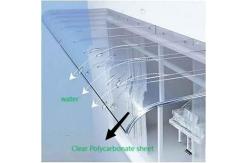 China Invisible Polycarbonate Window Awning Invisible DIY PC Canopy Transparent Durable Design supplier