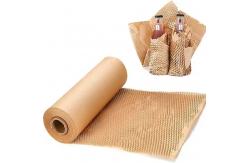 China Biodegradable Eco Friendly Packaging Honeycomb Paper Wrap Brown Kraft Paper Roll supplier