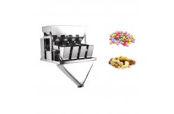China Automatic 4 Head Linear Weigher For Grain Rice Suger Nut Packing supplier