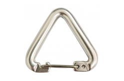 China outdoor camping backpack use Aluminum snap Hook triangle shaped style carabinier supplier