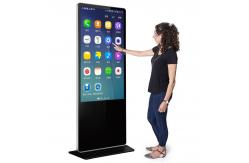 China Interactive Lcd Advertising Display Screen , Digital Signage Kiosk Freestanding supplier