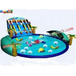 Customized Kids Funny Inflatable Water Toys 0.55MM PVC tarpaulin for the slides for sale