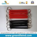 Greenlife Factory Red/Black 2.5*10*120mm Spring String Lanyard w/25mm Split Rings for sale