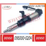 6M60T Engine Spare Part 095000-0204 Genuine Diesel Fuel injector