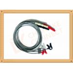 OEM ODM Generic ECG Lead Wires 3 Lead Clip Great Ratio , Anti - Interference for sale