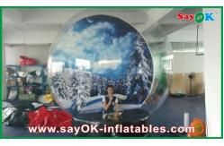 China Inflatable Snow Ball / Transparent Inflatable Chrismas Snow Globe Bubble Dia 5M supplier