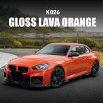 K026 Gloss Lava Orange TPU Car Color Paint Protection Film Glitter Vinyl Wrap for sale