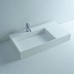 White Color Wall Hung Basin Easy To Clean With 3 Years Warranty for sale