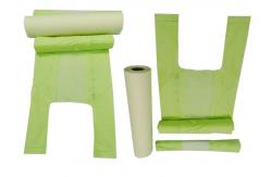 China ABAP 10060 15 Micron Biodegradable and Compostable Bags Vest Carrier Bags supplier