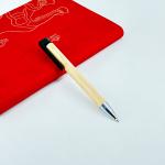 Creative Promotional Bamboo Wood Pen 1.0mm Environmently Retractable Ballpoint Pen