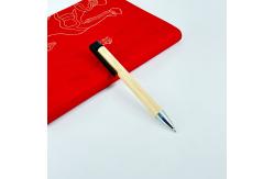 China Creative Promotional Bamboo Wood Pen 1.0mm Environmently Retractable Ballpoint Pen supplier