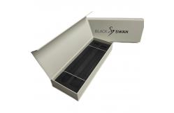 China Simple Elegant Custom Logo Print Black Watch Strap Box Packaging Paper Box supplier