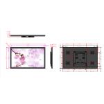 Enhance Viewing Experience with 170 Degree Viewing Angle Digital Totem 32 43 49 55 inch Wall type Monitor Media Advertising Player for sale