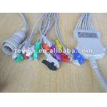 Kenz ECG Cable With Integrated 10 Leadwires Clip 4.7K Ohm AHA for sale