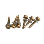 GB/T15856.4 Color Zinc Hexagon Flange Drilling Screw With Tapping Screw Thread Hexagon Flange Drilling Screw for sale