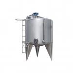 PU Insulation Cylindrical 5000l SS Water Storage Tank  Air Tight for sale