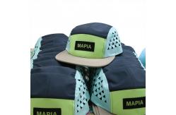 China Nylon 5 Panel Camper Hats Breathable Quick Dry Five Panel Running Cap supplier