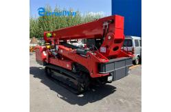 China Versatile Telescopic Boom Spider Crane in Yellow for Construction Sites supplier
