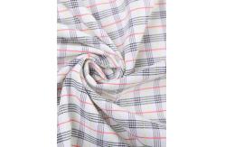 China 220 GSM Yarn Dyed Fabrics 87% Polyester 10% Viscose 3% Spandex Check Fabrics supplier