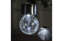 China 6cm Solar Powered LED Ground Lights 5W Colour Changing Crackle Ball supplier