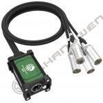 4-Channel 3-Pin XLR Audio Snake Cable Stage Recording Studio Female Male Network Signal Extender Multi-Channel XLR RJ45 Ethercon for sale