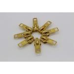 Garment Unique Gold Double Metal Zipper Pulls Slider Jacket Zipper Replacement