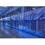 IP43 Waterproof Transparent LED Screen with Aluminum Cabinet Material and Average No Failure of 1000hours for sale