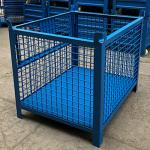 RAL Galvanised 1500KG Stackable Collapsible Wire Container for sale