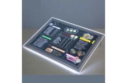 China A3 A4 Hanging Real Estate Hanging Led Frame Led Crystal Led Lightbox supplier
