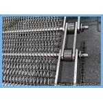 Customized 304 Stainless Steel Wire Mesh Conveyor / Spiral Woven Wire Mesh Belt