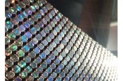 China 6x6mm Anodized Aluminum Flake Fabric Used For Architecture Decoration supplier