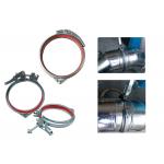 150mm Quick Release Duct Gal Pipe Clamps Pull Ring With Lever Mechanism for sale