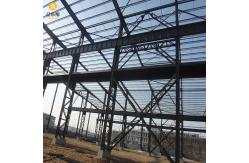 China Customized Steel Structure Warehouse With PVC Steel Windows And Sandwich Panel Wall Panel supplier