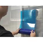Transparent Blue Self Adhesive Window Extrusion Profile And Window Glass Film for sale